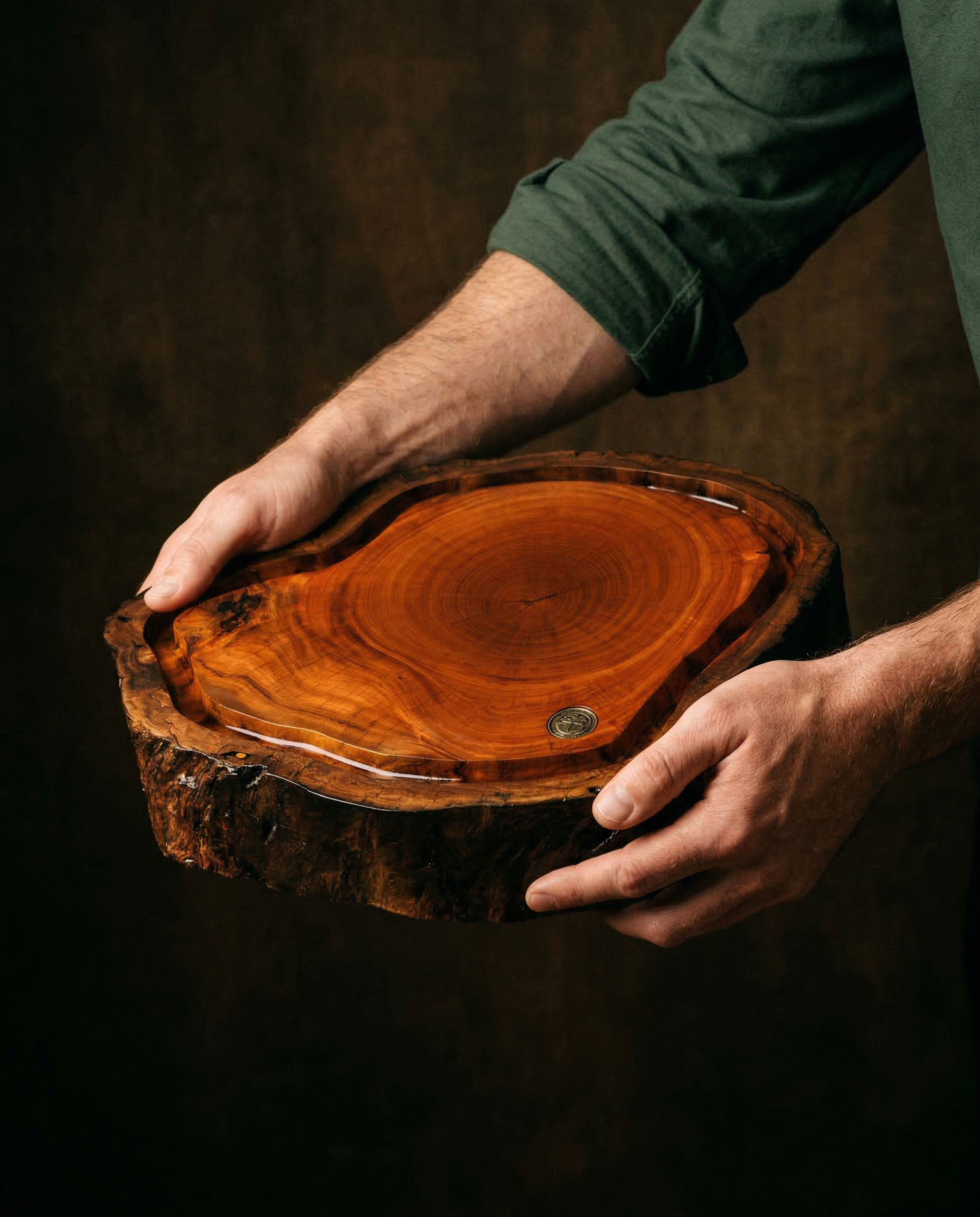 Tábua de corte rústica